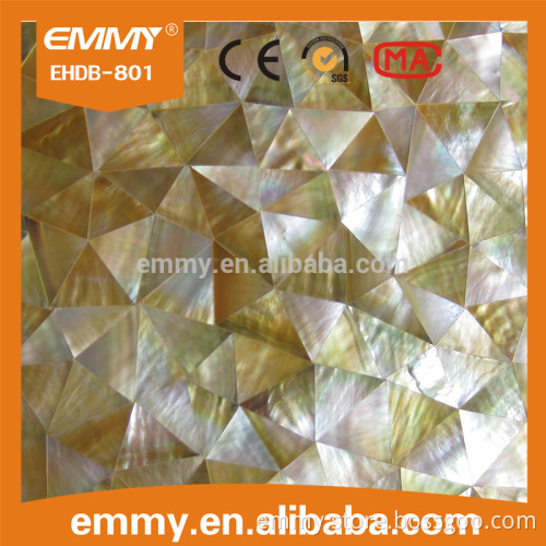 modern kitchen design gold sea shell mosaic wall tile